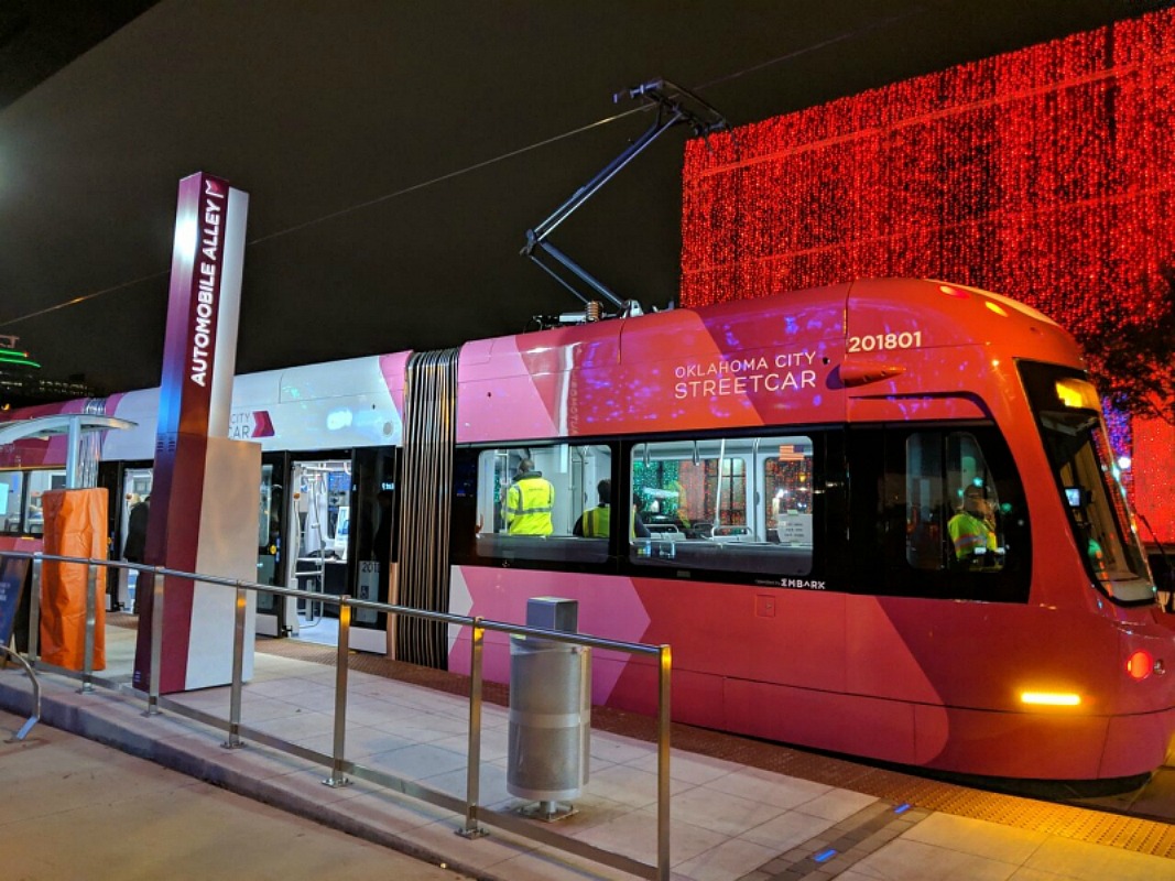 Okc Streetcar Free Weekend Rides Downtown In December