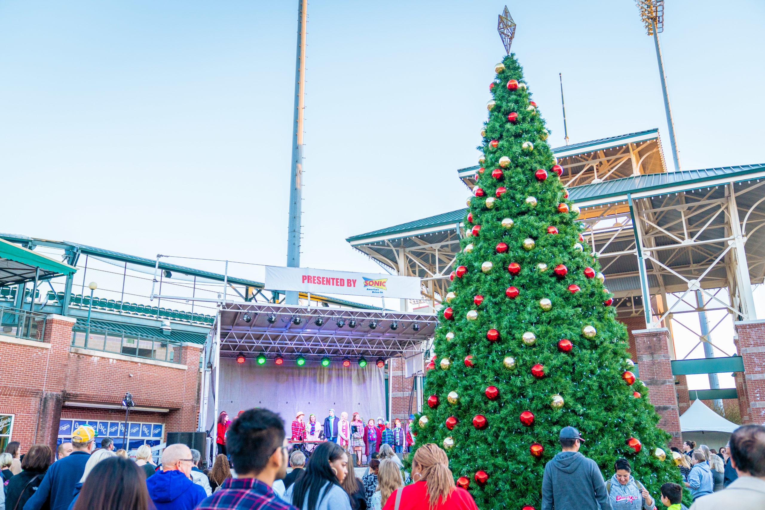 Oklahoma City Tree Lighting Downtown in December
